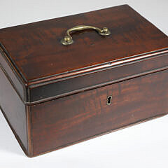 Mahogany Storage Box, 19th Century