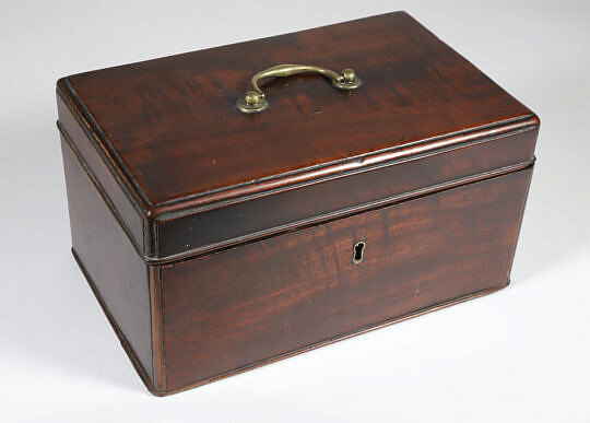 Mahogany Storage Box, 19th Century