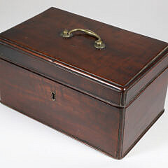 Mahogany Storage Box, 19th Century
