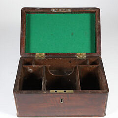 Mahogany Storage Box, 19th Century