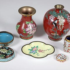 Five Pieces of Vintage Cloisonne