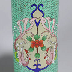 Pair of Vintage Asian Cloisonne Brush Pots 