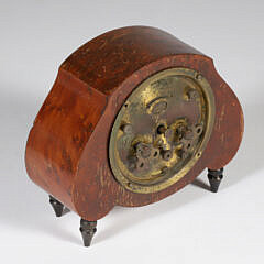 Lenzkirch Art Deco Burlwood Alarm Clock