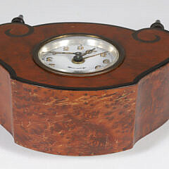 Lenzkirch Art Deco Burlwood Alarm Clock