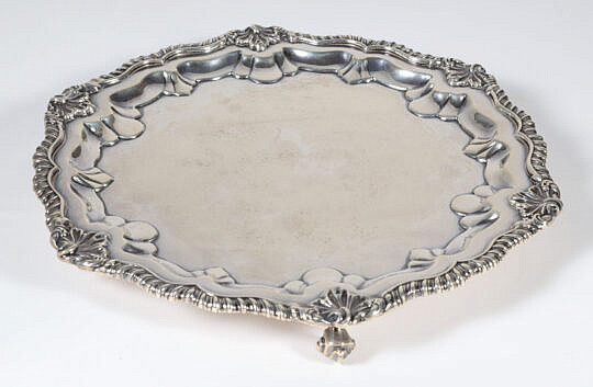 English Sterling Silver Footed Dish