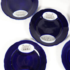 Set of Eight Yale University Commemorative Bread Plates
