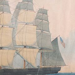 Lucius A. Briggs Watercolor on Paper “The Oriental”, circa 1871