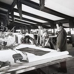 Black and White Photographic Print of Frank LLoyd Wright at Taliesin West by Esto Photographics