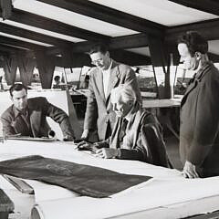 Black and White Photographic Print of Frank LLoyd Wright at Taliesin West by Esto Photographics