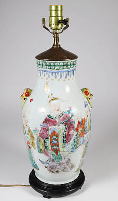 Chinese Porcelain Vase Mounted as a Lamp