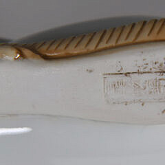 Pair of Chinese Export White Glazed Porcelain Seated Geese