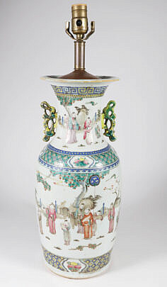 Chinese Porcelain Vase Mounted as a Lamp