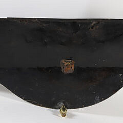 Serpentine Brass and Wire Fireplace Fender with Turned Brass Finials and Feet, 18th Century