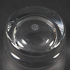 Eight Baccarat Crystal Rocks Glasses
