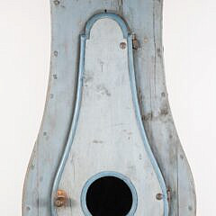 Gustavian Swedish Mora Powder Blue Tall Case Clock, circa 1899
