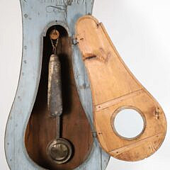 Gustavian Swedish Mora Powder Blue Tall Case Clock, circa 1899
