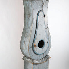 Gustavian Swedish Mora Powder Blue Tall Case Clock, circa 1899