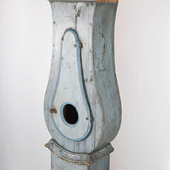 Gustavian Swedish Mora Powder Blue Tall Case Clock, circa 1899