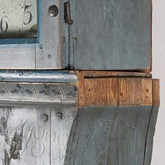Gustavian Swedish Mora Powder Blue Tall Case Clock, circa 1899