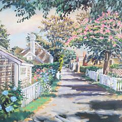 Paul Arsenault Oil on Canvas “Center Street, Sconset”