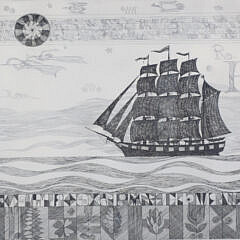 John F. Lochtefeld Limited Edition Etching “Sailing on the High Seas”