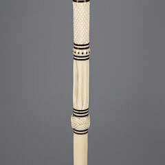 Very Fine Whaler Made Antique Inlaid Walking Stick, circa 1850