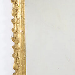 Continental Carved Gilt Wood Mirror, 18th Century