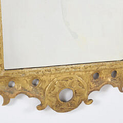 Continental Carved Gilt Wood Mirror, 18th Century