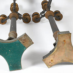 Pair of Empire Period Four-Arm Bronze Candelabra, 19th Century