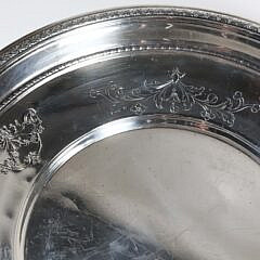 Gorham Sterling Silver Embossed Round Platter