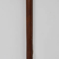 Whaler Made Double Coiled Snake Grip Walking Stick, 19th Century