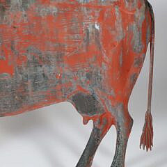 American Molded Copper Cow Weathervane Possibly by L.W. Cushing & Sons, 19th C. 