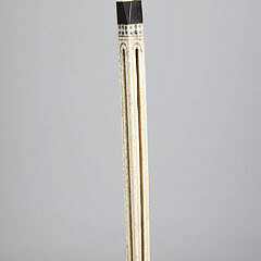 Whaler Made Antique Architectural “Capstan” Knob Walking Stick, 19th Century