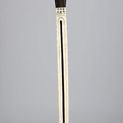 Whaler Made Antique Architectural “Capstan” Knob Walking Stick, 19th Century