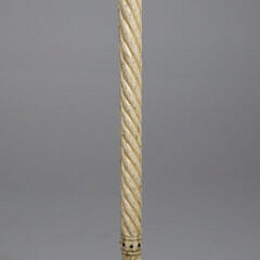 Whaler Made Antique Architectural “Capstan” Knob Walking Stick, 19th Century