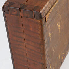 American Federal Tiger Maple Box, 19th Century