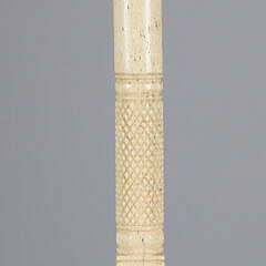 Whaler Made Antique Ball Grip Walking Stick, 19th Century