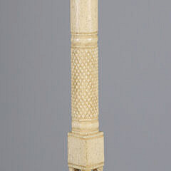 Whaler Made Antique Ball Grip Walking Stick, 19th Century