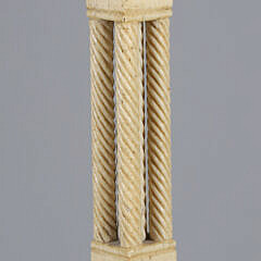 Whaler Made Antique Ball Grip Walking Stick, 19th Century