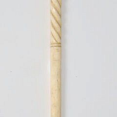 Whaler Made Antique Ball Grip Walking Stick, 19th Century