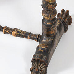 Chinese Export Gilt Lacquer Sewing Table, circa 1820