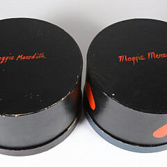Two Hand Painted Maggie Meredith “Love” Cat Boxes
