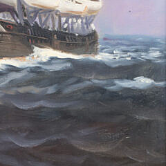 T. Bailey Oil on Canvas “Portrait of a Clipper Ship”