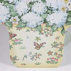 Decorative Painted “White Hydrangeas” Cut Wood Fireboard