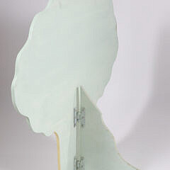 Decorative Painted “White Hydrangeas” Cut Wood Fireboard