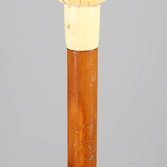 Whaler Made Antique Deacon’s Walking Stick, 19th Century