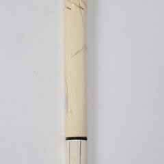 Whaler Made Antique Narwhal Massive and Hefty Captain’s Inlaid Walking Stick, 19th Century