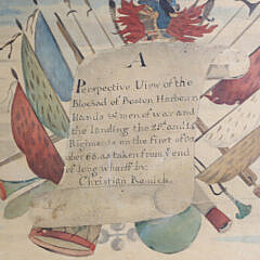 “A Perspective View of the Blockade of Boston Harbor”