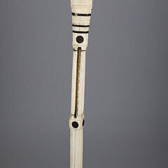 Whaler Made Architectural “Clenched Fist” Walking Stick, 19th Century