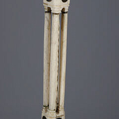 Whaler Made Architectural “Clenched Fist” Walking Stick, 19th Century